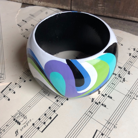 MOD WOMEN'S WOOD BANGLE BRACELET - Picture 7 of 8